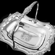 Load image into Gallery viewer, Antique Solid Silver Georgian Basket with Magnificent Gadrooning - Samuel Hennell 1811