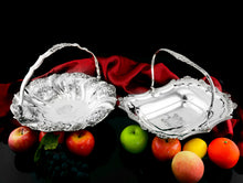 Load image into Gallery viewer, Antique Solid Silver Georgian Basket with Magnificent Gadrooning - Samuel Hennell 1811