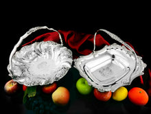 Load image into Gallery viewer, Antique Solid Silver Georgian Basket with Magnificent Gadrooning - Samuel Hennell 1811