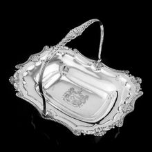 Load image into Gallery viewer, Antique Solid Silver Georgian Basket with Magnificent Gadrooning - Samuel Hennell 1811