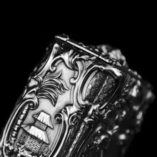 Load image into Gallery viewer, Antique Georgian Solid Sterling Silver Tea Caddy/Canister Pair with Chinoiserie Design - Tomas Heming 1752 - Artisan Antiques