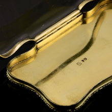 Load image into Gallery viewer, A Rare Georgian Solid Silver Gilt Snuff Box with Rock Crystal - Charles Rawlings & William Summers, 1833