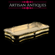 Load image into Gallery viewer, A Rare Georgian Solid Silver Gilt Snuff Box with Rock Crystal - Charles Rawlings & William Summers, 1833