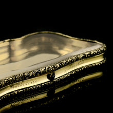 Load image into Gallery viewer, A Rare Georgian Solid Silver Gilt Snuff Box with Rock Crystal - Charles Rawlings & William Summers, 1833