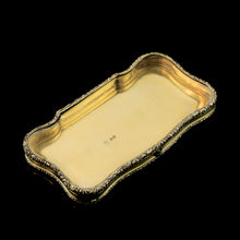 Load image into Gallery viewer, A Rare Georgian Solid Silver Gilt Snuff Box with Rock Crystal - Charles Rawlings & William Summers, 1833