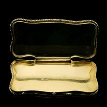 Load image into Gallery viewer, A Rare Georgian Solid Silver Gilt Snuff Box with Rock Crystal - Charles Rawlings & William Summers, 1833