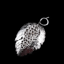 Load image into Gallery viewer, Antique Georgian Solid Silver Tea Caddy Spoon Vine Leaf Design - Joseph Willmore 1814