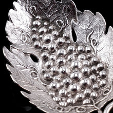 Load image into Gallery viewer, Antique Georgian Solid Silver Tea Caddy Spoon Vine Leaf Design - Joseph Willmore 1814