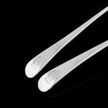 Load image into Gallery viewer, Antique Solid Silver Pair of Georgian Large Ladles, Sutherland Crest 1784/5
