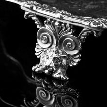 Load image into Gallery viewer, A Large Antique Solid Silver Georgian Salver/Tray (47cm, 3kg+) with Marvellous Cast Decorations - London 1808