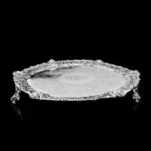 Load image into Gallery viewer, A Large Antique Solid Silver Georgian Salver/Tray (47cm, 3kg+) with Marvellous Cast Decorations - London 1808