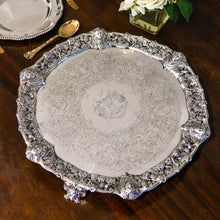 Load image into Gallery viewer, A Large Antique Solid Silver Georgian Salver/Tray (47cm, 3kg+) with Marvellous Cast Decorations - London 1808