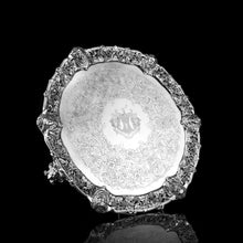 Load image into Gallery viewer, A Large Antique Solid Silver Georgian Salver/Tray (47cm, 3kg+) with Marvellous Cast Decorations - London 1808