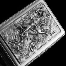 Load image into Gallery viewer, Rare Antique Georgian Solid Silver Mazeppa Snuff Box - Edward Smith 1836