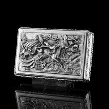 Load image into Gallery viewer, Rare Antique Georgian Solid Silver Mazeppa Snuff Box - Edward Smith 1836