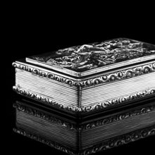Load image into Gallery viewer, Rare Antique Georgian Solid Silver Mazeppa Snuff Box - Edward Smith 1836