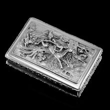 Load image into Gallery viewer, Rare Antique Georgian Solid Silver Mazeppa Snuff Box - Edward Smith 1836