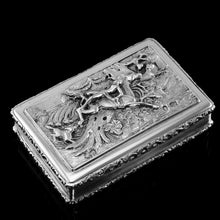 Load image into Gallery viewer, Rare Antique Georgian Solid Silver Mazeppa Snuff Box - Edward Smith 1836