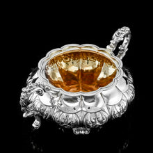 Load image into Gallery viewer, Antique Solid Silver Georgian Tea Set, 'Melon Shaped' with Floral Chasing - Robert Hennell 1826