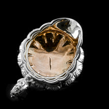 Load image into Gallery viewer, Antique Solid Silver Georgian Tea Set, 'Melon Shaped' with Floral Chasing - Robert Hennell 1826