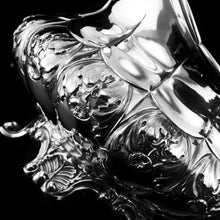 Load image into Gallery viewer, Antique Solid Silver Georgian Tea Set, 'Melon Shaped' with Floral Chasing - Robert Hennell 1826