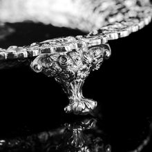 Load image into Gallery viewer, A Stunning English Georgian Solid Silver Salver Tray with Rococo Decoration - William Eaton 1818