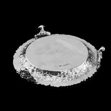 Load image into Gallery viewer, A Stunning English Georgian Solid Silver Salver Tray with Rococo Decoration - William Eaton 1818