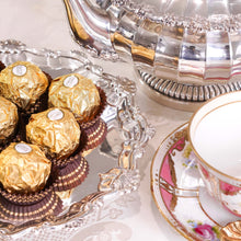 Load image into Gallery viewer, Antique Georgian Solid Silver Salver with Rococo Border - Thomas Hannam & Richard Mills 1763