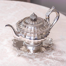 Load image into Gallery viewer, Antique Georgian Solid Silver Salver with Rococo Border - Thomas Hannam & Richard Mills 1763