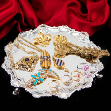 Load image into Gallery viewer, Antique Georgian Solid Silver Salver with Rococo Border - Thomas Hannam & Richard Mills 1763