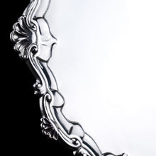 Load image into Gallery viewer, Antique Georgian Solid Silver Salver with Rococo Border - Thomas Hannam & Richard Mills 1763