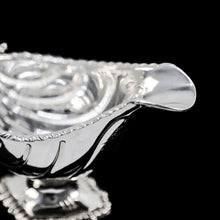 Load image into Gallery viewer, Antique Georgian Solid Sterling Silver Sauce Boat Nautilus Design Armorial Interest - William Shaw 1766 - Artisan Antiques