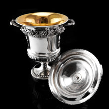 Load image into Gallery viewer, A Magnificent Antique Georgian Solid Silver Cup/Wine Cooler Grapevine & Figural Design - J W Story & W Elliott 1811