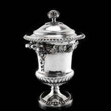 Load image into Gallery viewer, A Magnificent Antique Georgian Solid Silver Cup/Wine Cooler Grapevine & Figural Design - J W Story & W Elliott 1811