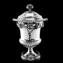 Load image into Gallery viewer, A Magnificent Antique Georgian Solid Silver Cup/Wine Cooler Grapevine & Figural Design - J W Story & W Elliott 1811