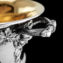 Load image into Gallery viewer, A Magnificent Antique Georgian Solid Silver Cup/Wine Cooler Grapevine & Figural Design - J W Story & W Elliott 1811