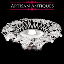 Load image into Gallery viewer, A Rare Antique Georgian Solid Silver Tazza Bowl with Cast Harvest Decorations - Charles Reily & George Storer 1835
