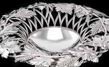 Load image into Gallery viewer, A Rare Antique Georgian Solid Silver Tazza Bowl with Cast Harvest Decorations - Charles Reily & George Storer 1835