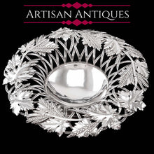 Load image into Gallery viewer, A Rare Antique Georgian Solid Silver Tazza Bowl with Cast Harvest Decorations - Charles Reily & George Storer 1835