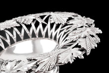 Load image into Gallery viewer, A Rare Antique Georgian Solid Silver Tazza Bowl with Cast Harvest Decorations - Charles Reily & George Storer 1835