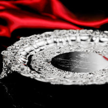 Load image into Gallery viewer, A Magnificent Georgian Sterling Silver Tray/Salver with Military Lieutenant Interest - James Fray 1833 - Artisan Antiques