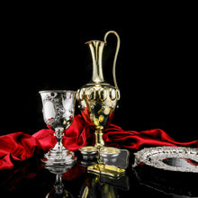 Load image into Gallery viewer, A Very Large Victorian Solid Silver Goblet/Cup, Gothic Decorations - Henry Holland 1868
