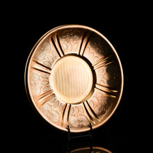 Load image into Gallery viewer, Antique Solid Silver Gilt Cup & Saucer with Fine Engravings - c.1880