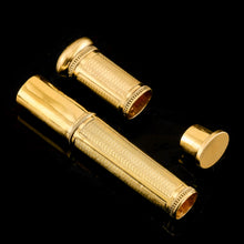 Load image into Gallery viewer, Antique French Solid Silver Gilt Large Etui Case with Engine Turning - 19th Century