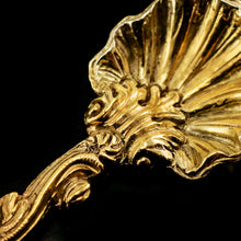 Load image into Gallery viewer, Antique Georgian Solid Silver Gilt Salt/Coffee Spoons with Rococo Decoration - London, 1824/7
