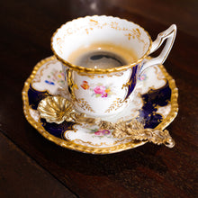 Load image into Gallery viewer, Antique Georgian Solid Silver Gilt Salt/Coffee Spoons with Rococo Decoration - London, 1824/7