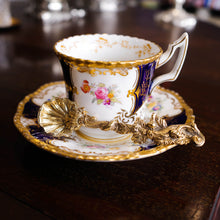 Load image into Gallery viewer, Antique Georgian Solid Silver Gilt Salt/Coffee Spoons with Rococo Decoration - London, 1824/7