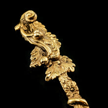 Load image into Gallery viewer, Antique Georgian Solid Silver Gilt Salt/Coffee Spoons with Rococo Decoration - London, 1824/7