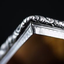 Load image into Gallery viewer, Antique Georgian Solid Silver Snuff Box with Beautiful Floral Border - Nathaniel Mills 1833