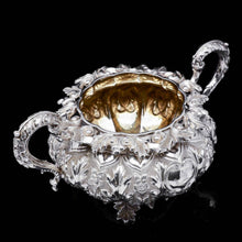 Load image into Gallery viewer, RESERVED - A Spectacular Antique Solid Silver Tea Set/Service with Highly Decorative Embossed/Chased Design - R W Smith 1837 - Artisan Antiques